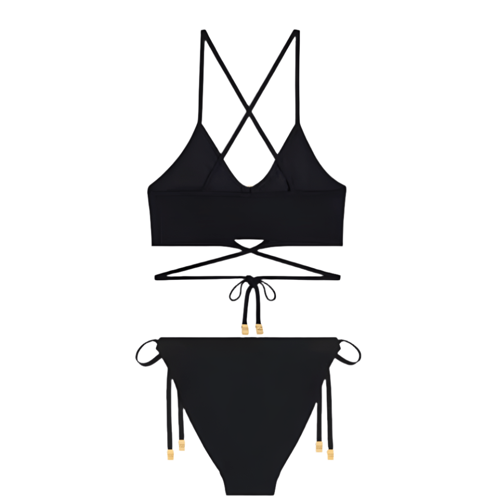 Celine Triomphe Balconette Top In Matte Jersey