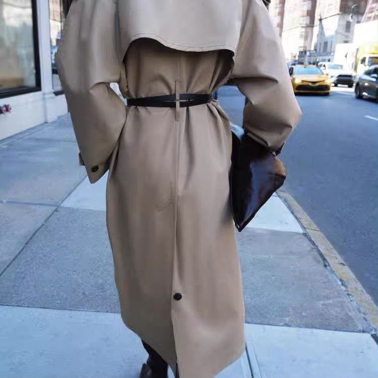 Zara Water-Repellent Oversized Trench Coat