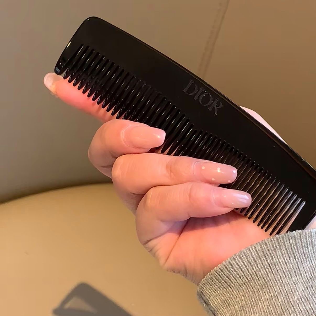 Dior Hair Comb with a Leather Case