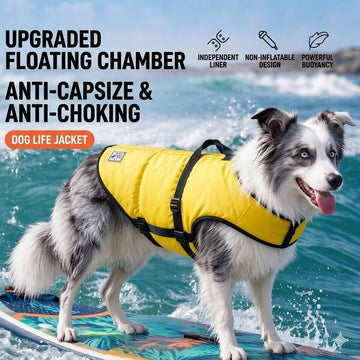 One-piece life jacket, slim fit, high buoyancy, prevents choking
