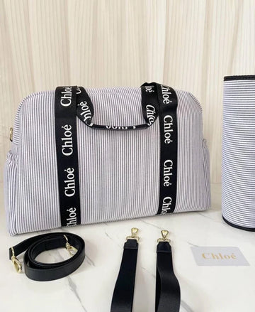 Chloé Stripe Logo Changing Bag