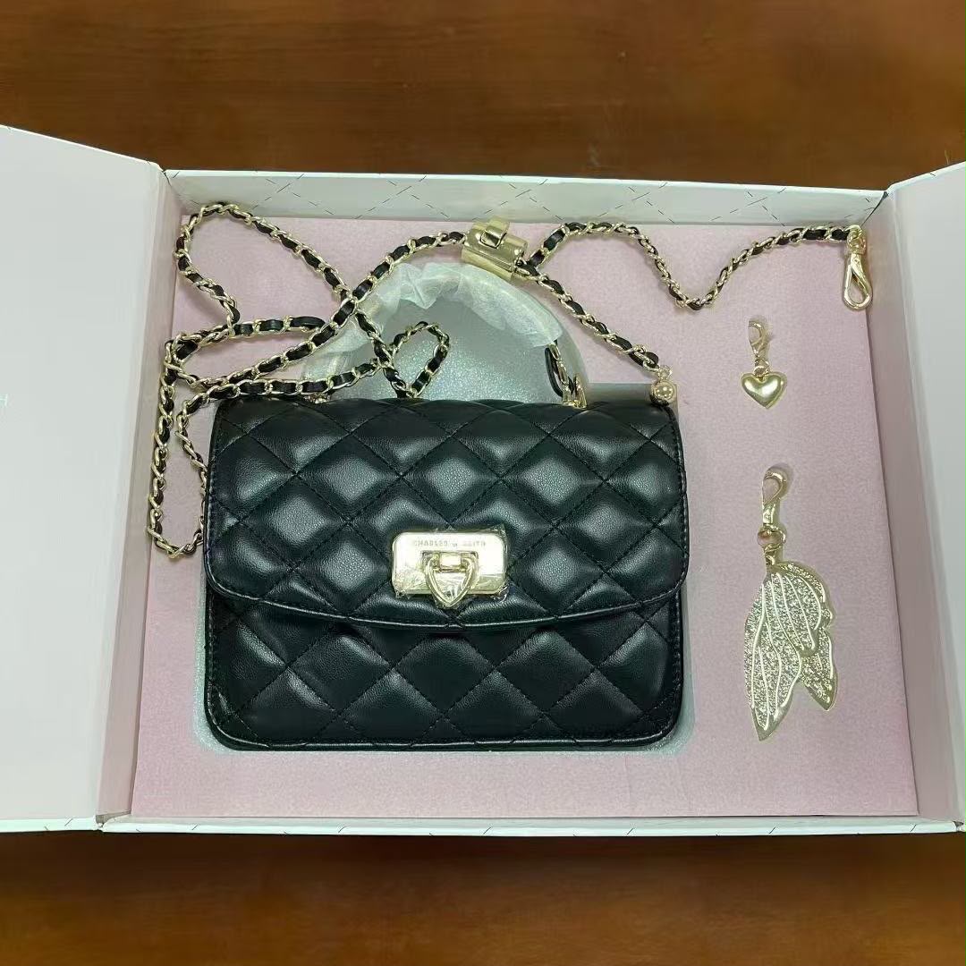 Charles & Keith Cressida Quilted Top Handle Bag