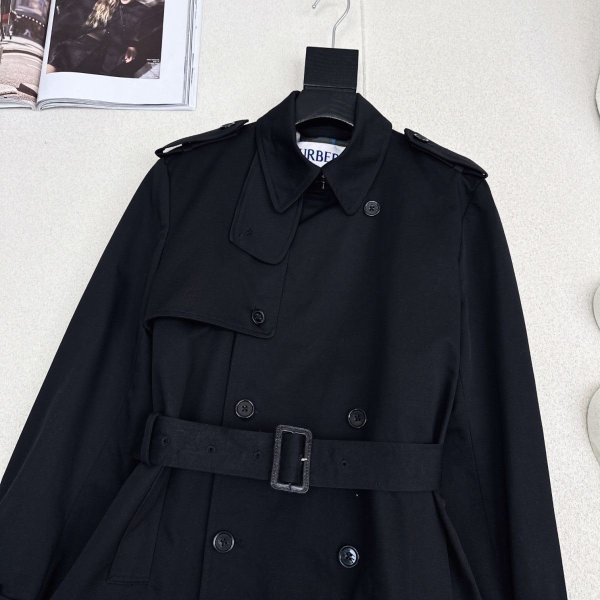 Burberry Nomadic High Collar  Short Trench Jacket