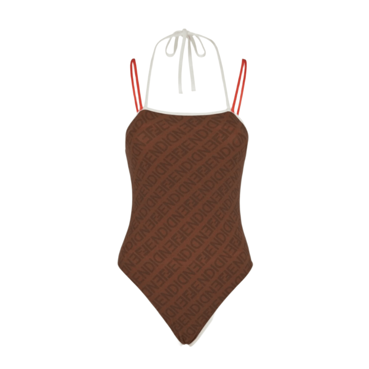 Fendi One-Piece Swimsuit , Brown