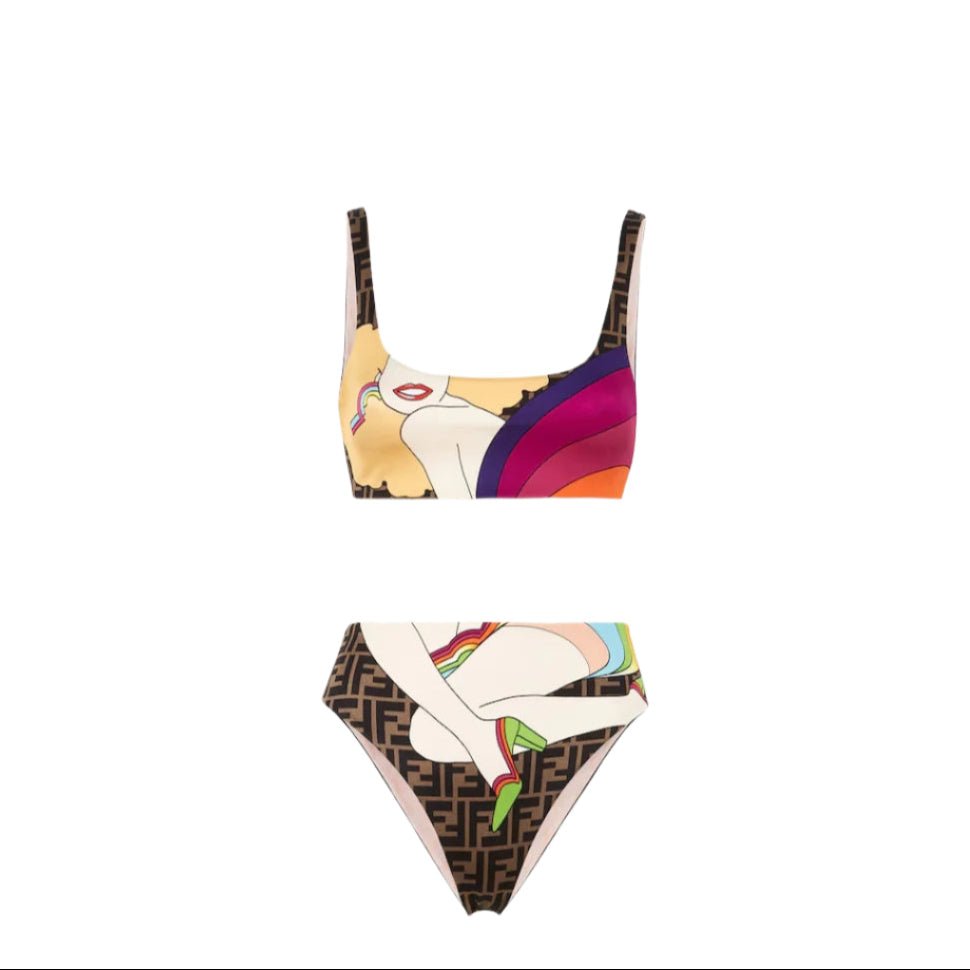 Fendi Printed Two pieces Beachwear