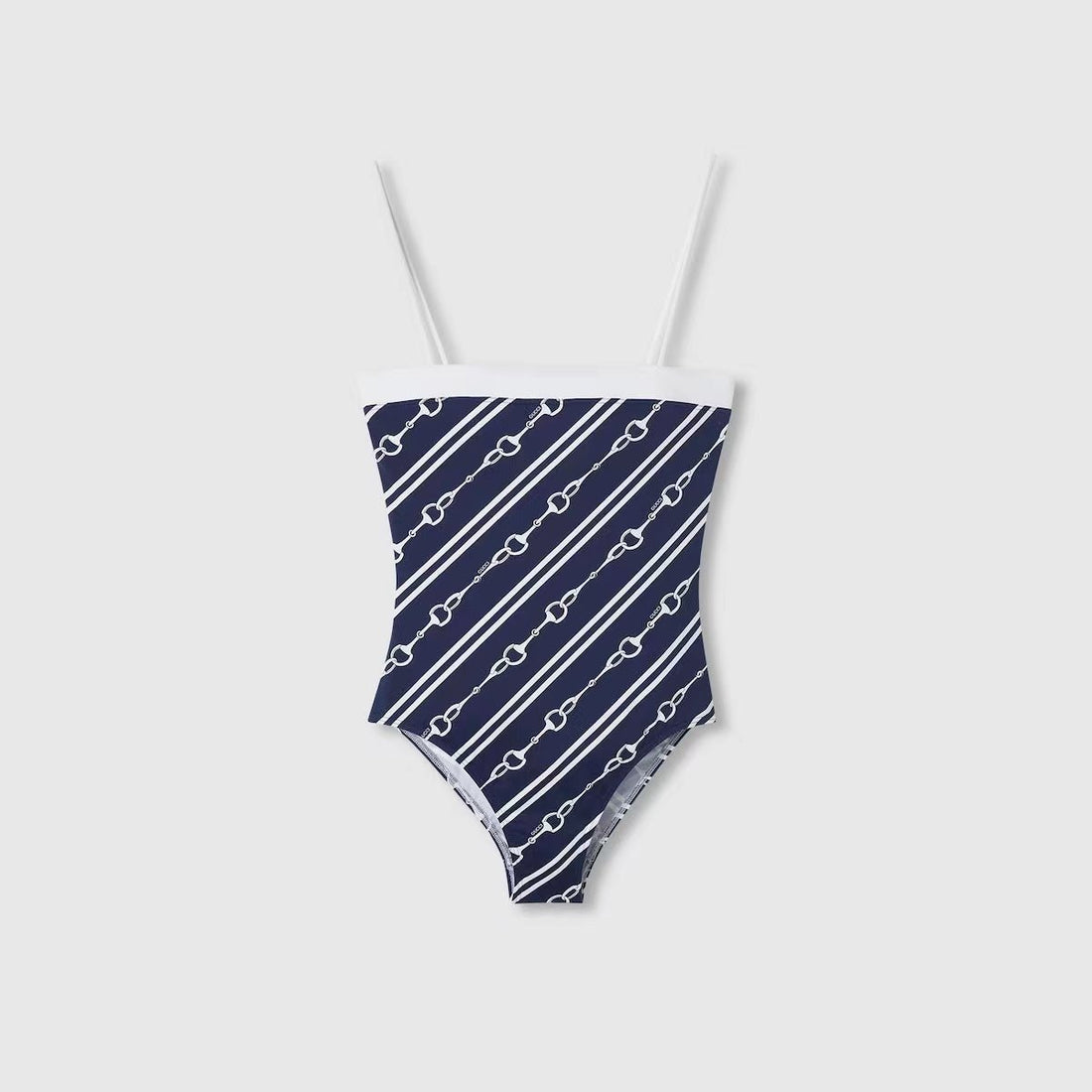 Gucci Horsebit Print Sparkling Jersey Swimsuit