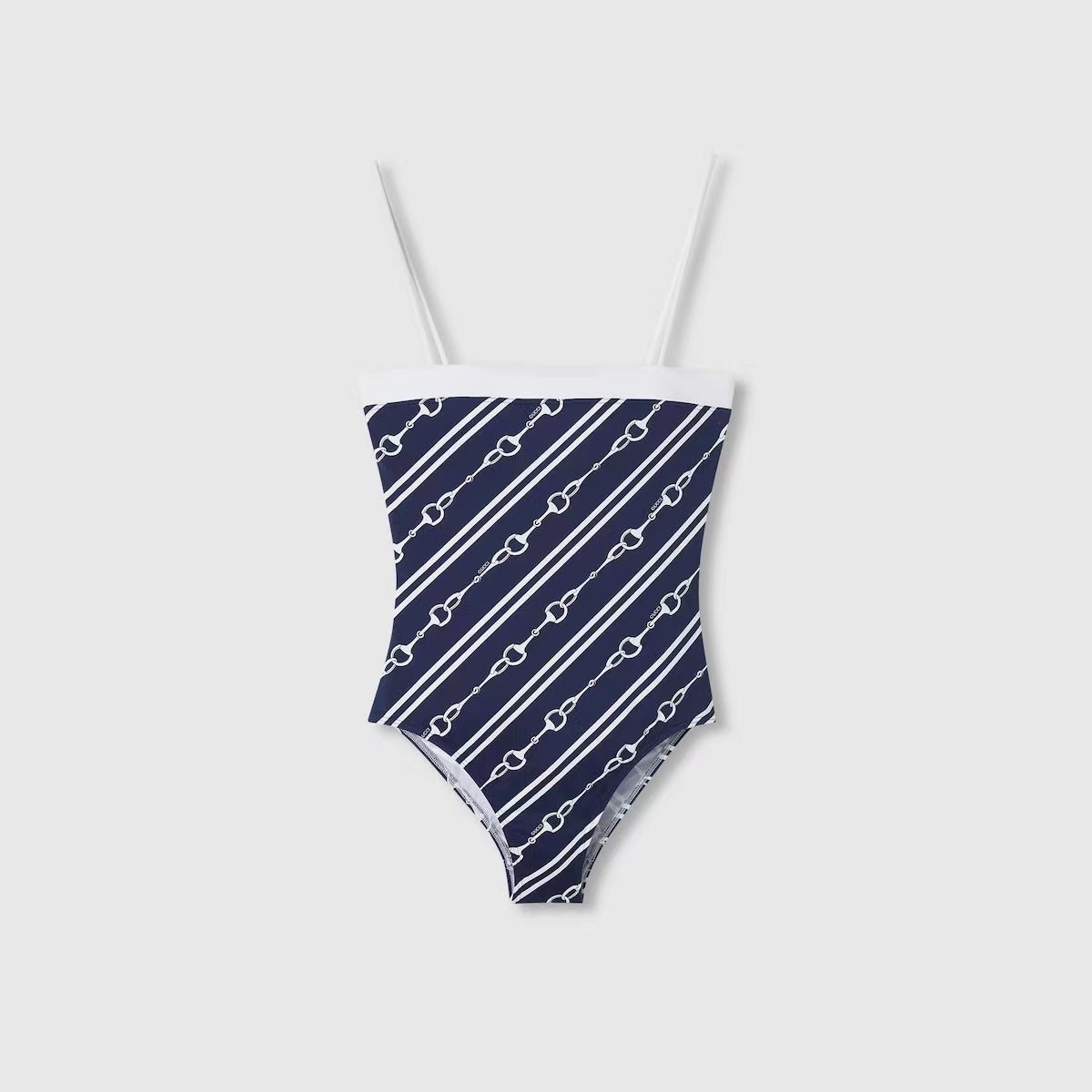 Gucci Horsebit Print Sparkling Jersey Swimsuit