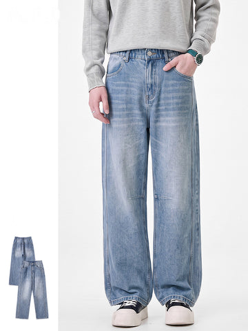 Men's Distressed Straight-Leg Jeans 6810B