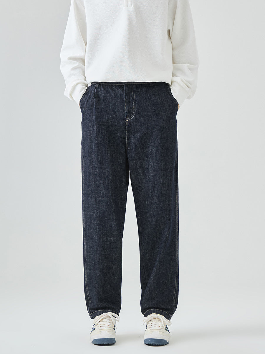 Men's Tapered Raw Denim Trousers