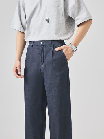 Men's Loose Straight-Leg Summer-Weight Jeans
