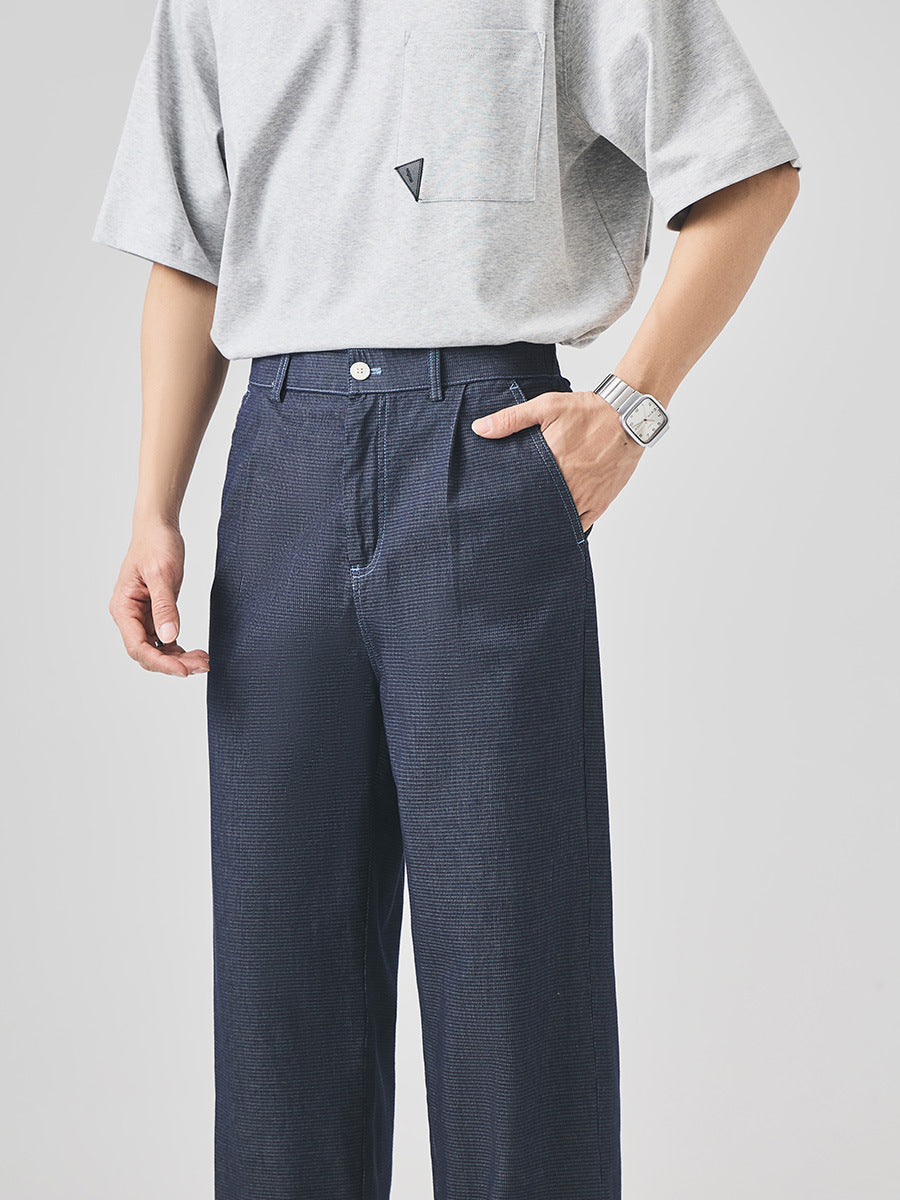 Men's Loose Straight-Leg Summer-Weight Jeans