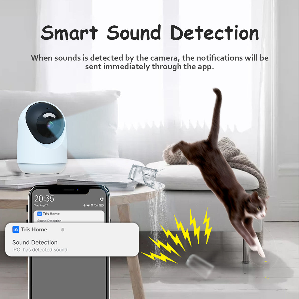 Wireless 5G Pan-Tilt Baby Security Camera with Night Vision and Privacy Cover