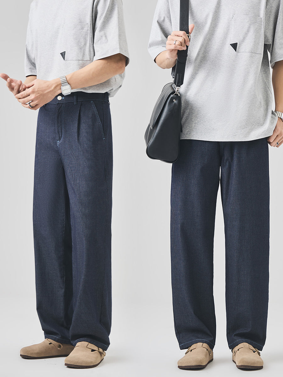 Men's Loose Straight-Leg Summer-Weight Jeans