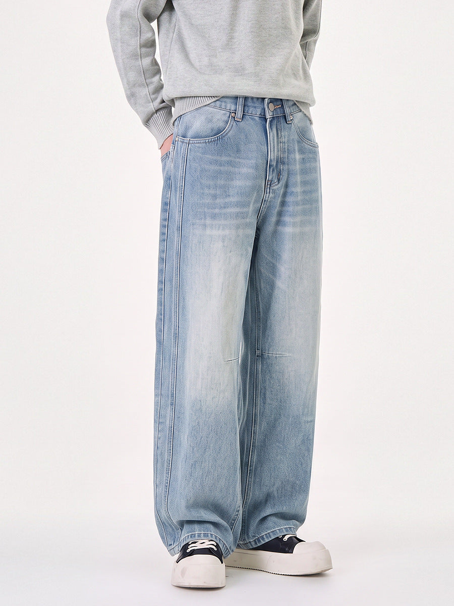 Men's Distressed Straight-Leg Jeans 6810B