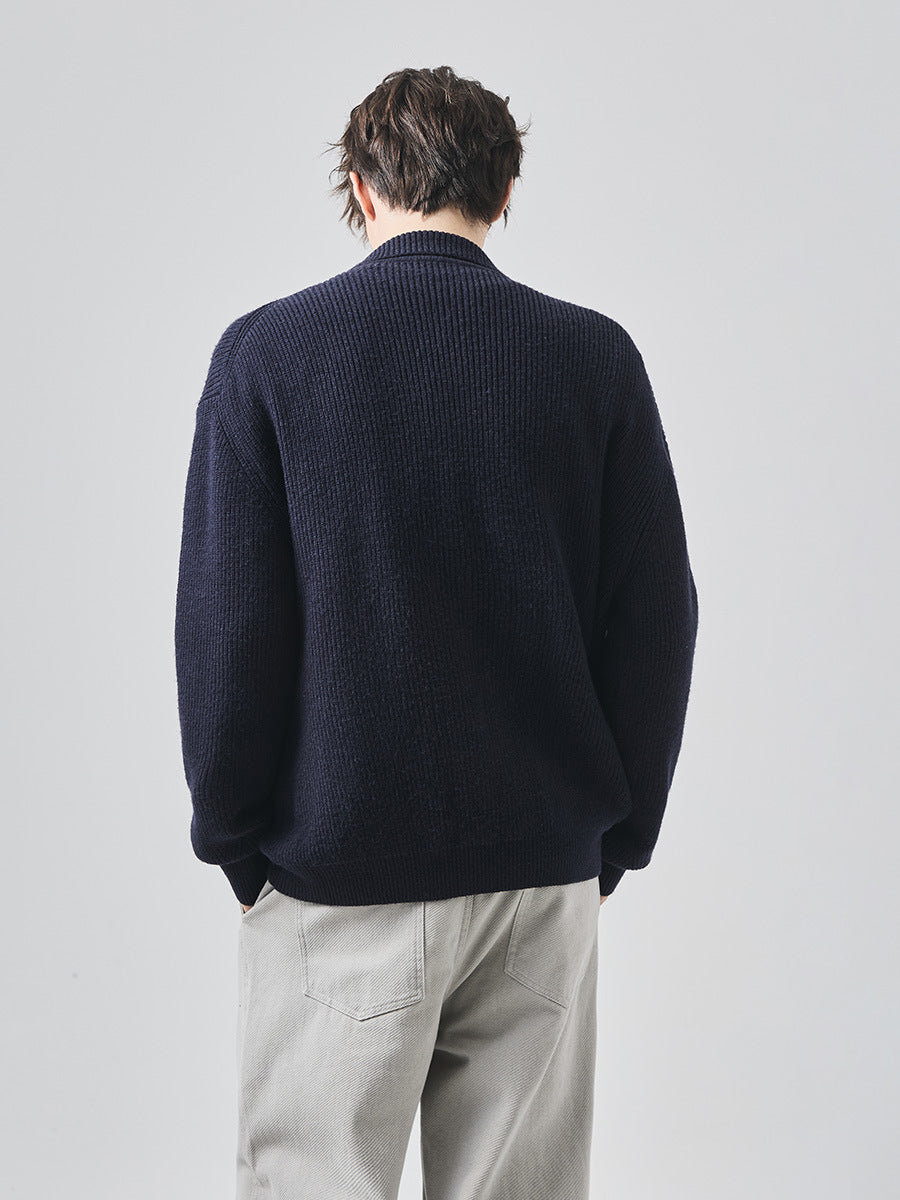 Men's Loose Lapel Knit Cardigan Jacket