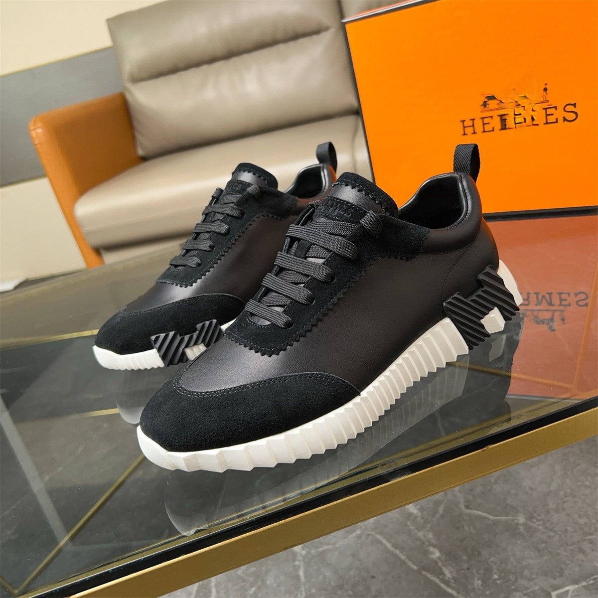 Men's Breathable Mesh Running-Style Sneakers