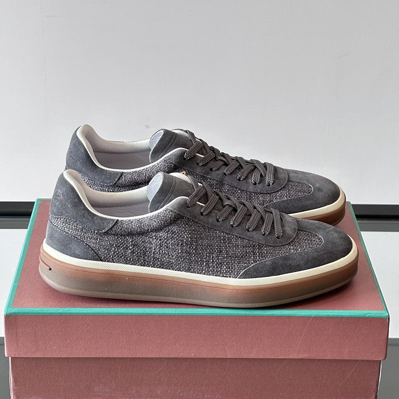 Men's Leather Low-Top Casual Sneakers