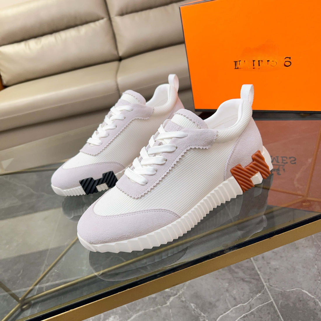Men's Breathable Mesh Running-Style Sneakers