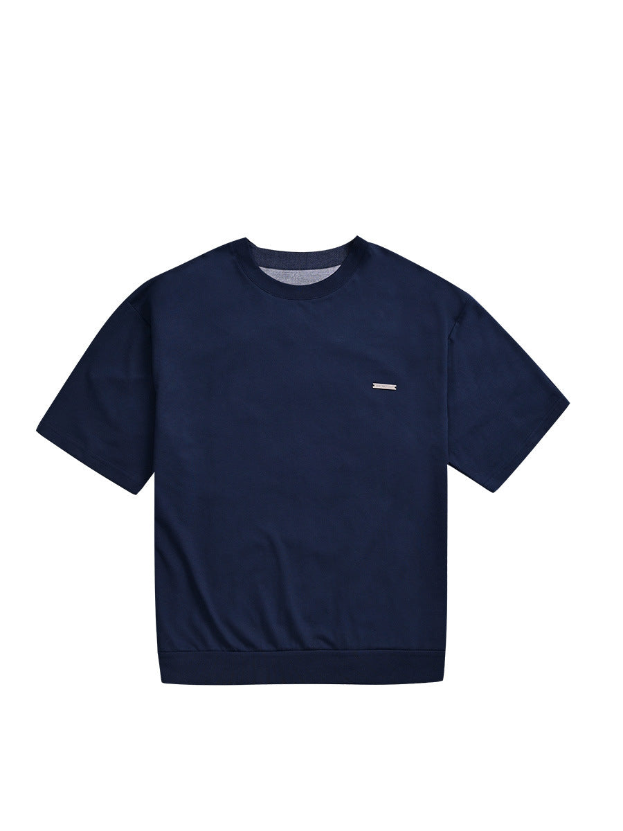 Men's Denim-Panel Colorblock T-Shirt