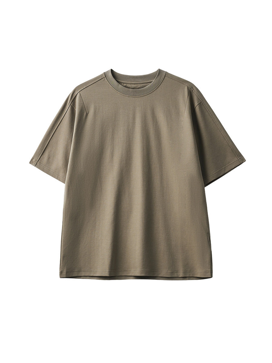 Men's Loose Short-Sleeve T-Shirt, Lightweight Crew Neck Basic Tee