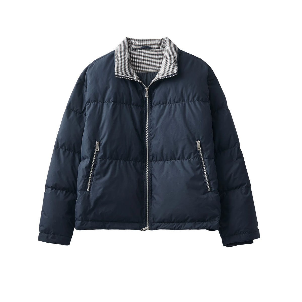 Men's Loose White Duck Down Short Jacket