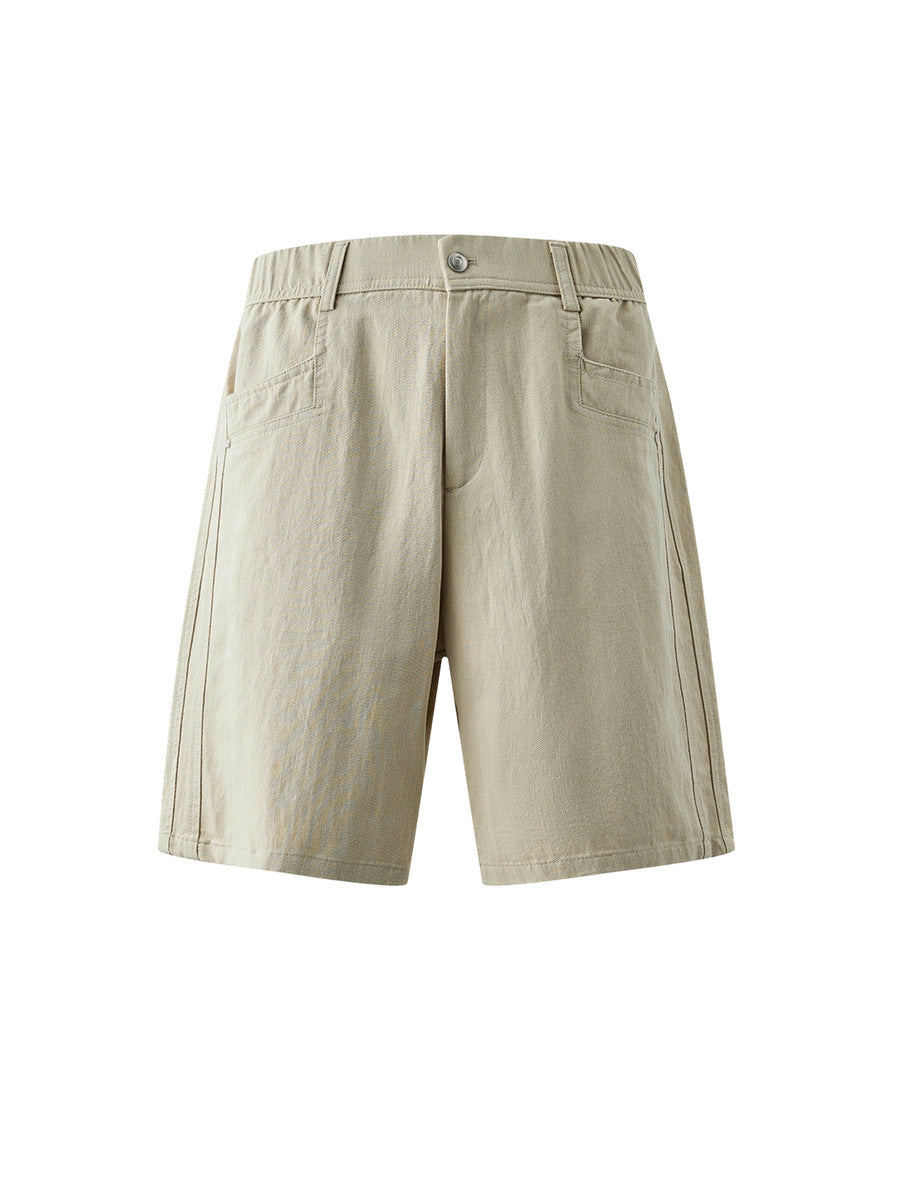 Men's Cotton-Lyocell Blend Relaxed Shorts