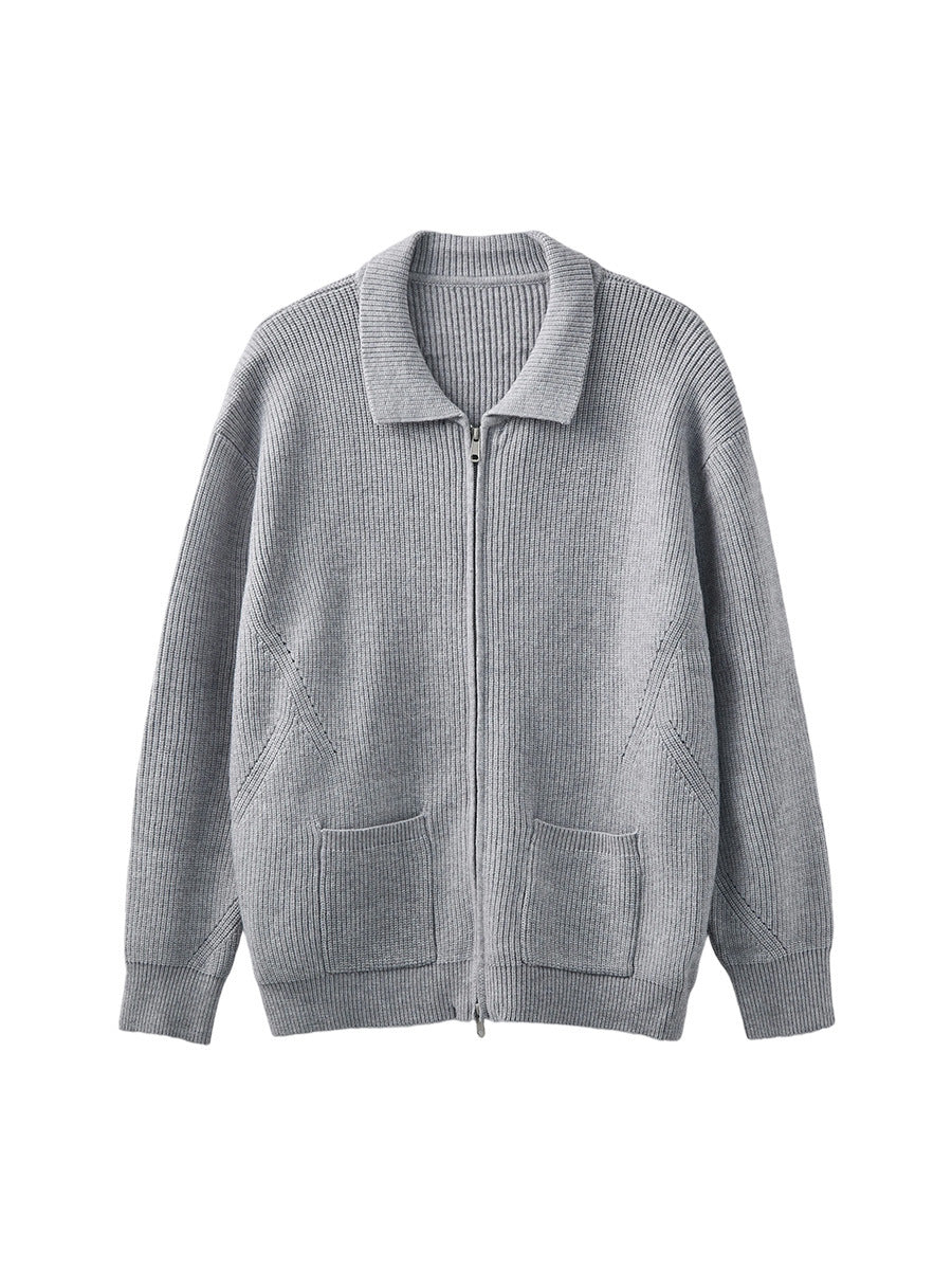 Men's Loose Lapel Knit Cardigan Jacket