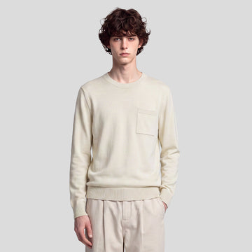 Men's Loose Round-Neck Knit Pullover Sweater 2680A
