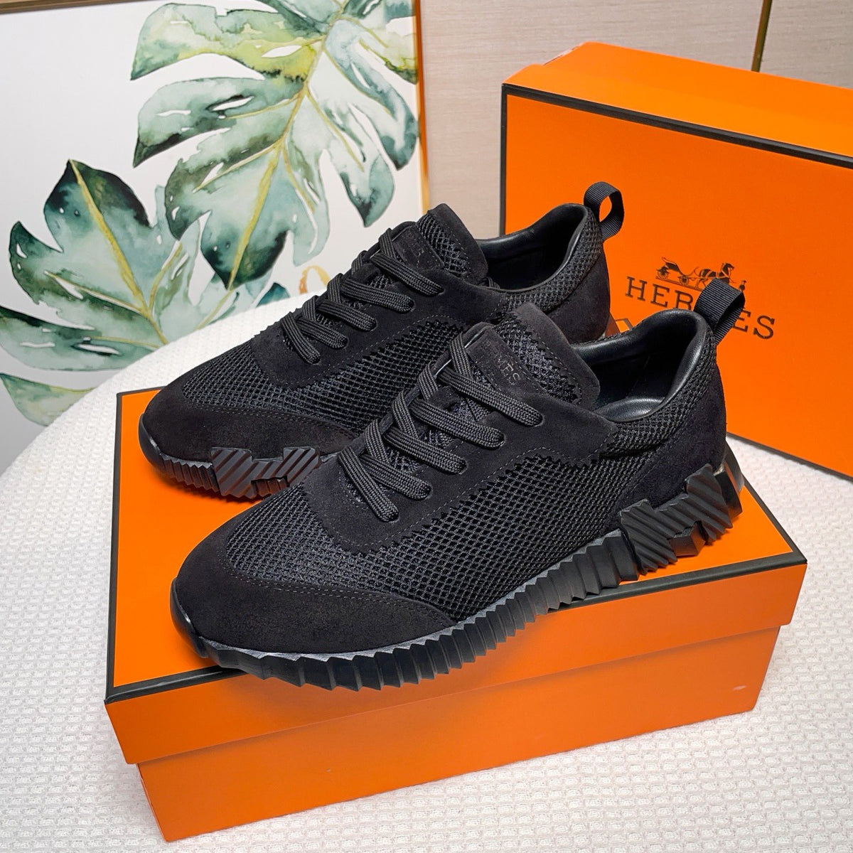 Men's Breathable Mesh Running-Style Sneakers