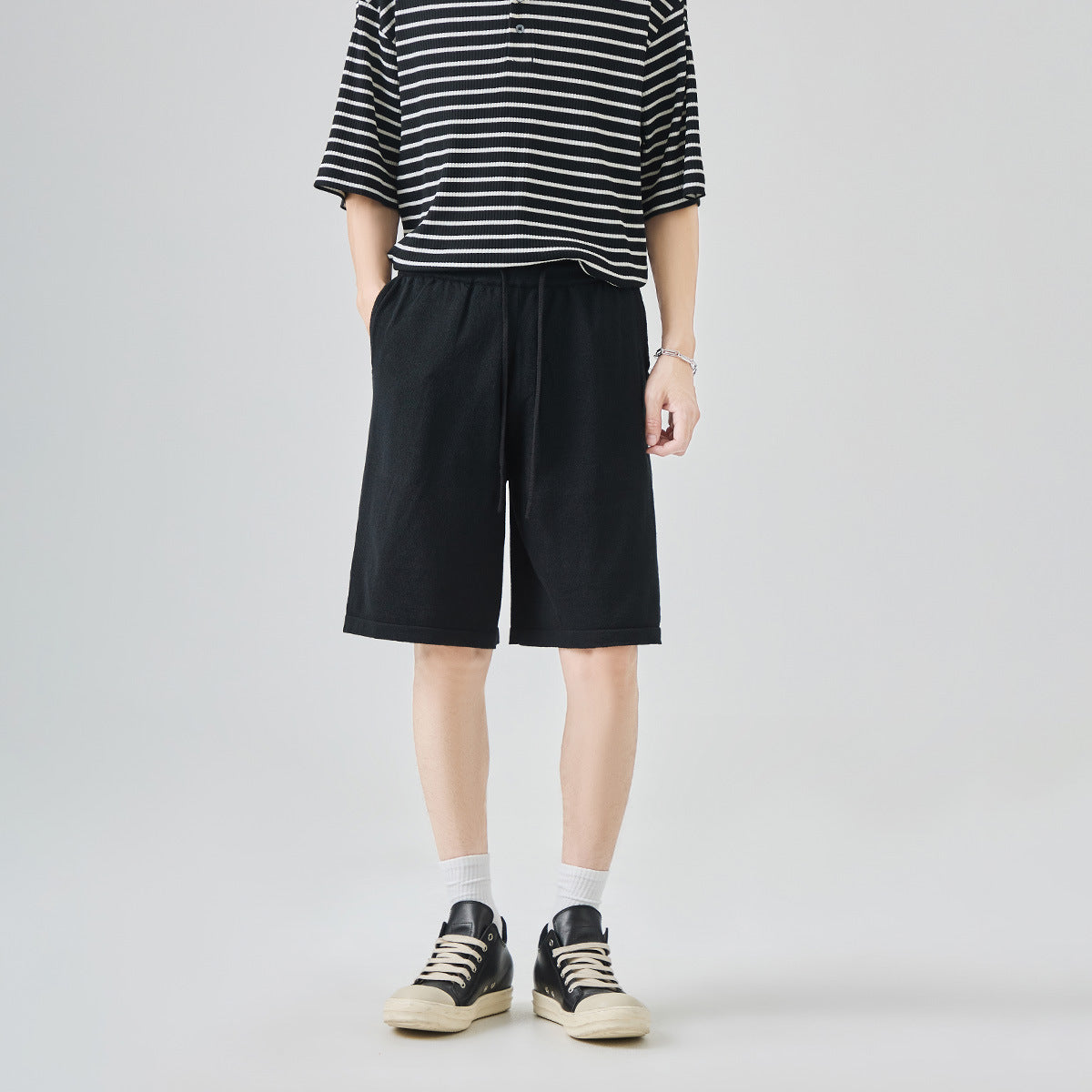 Men's Knit Drawstring Shorts