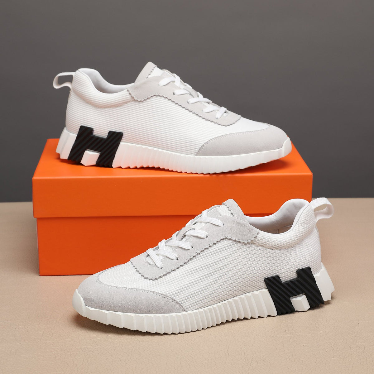 Men's Breathable Mesh Running-Style Sneakers