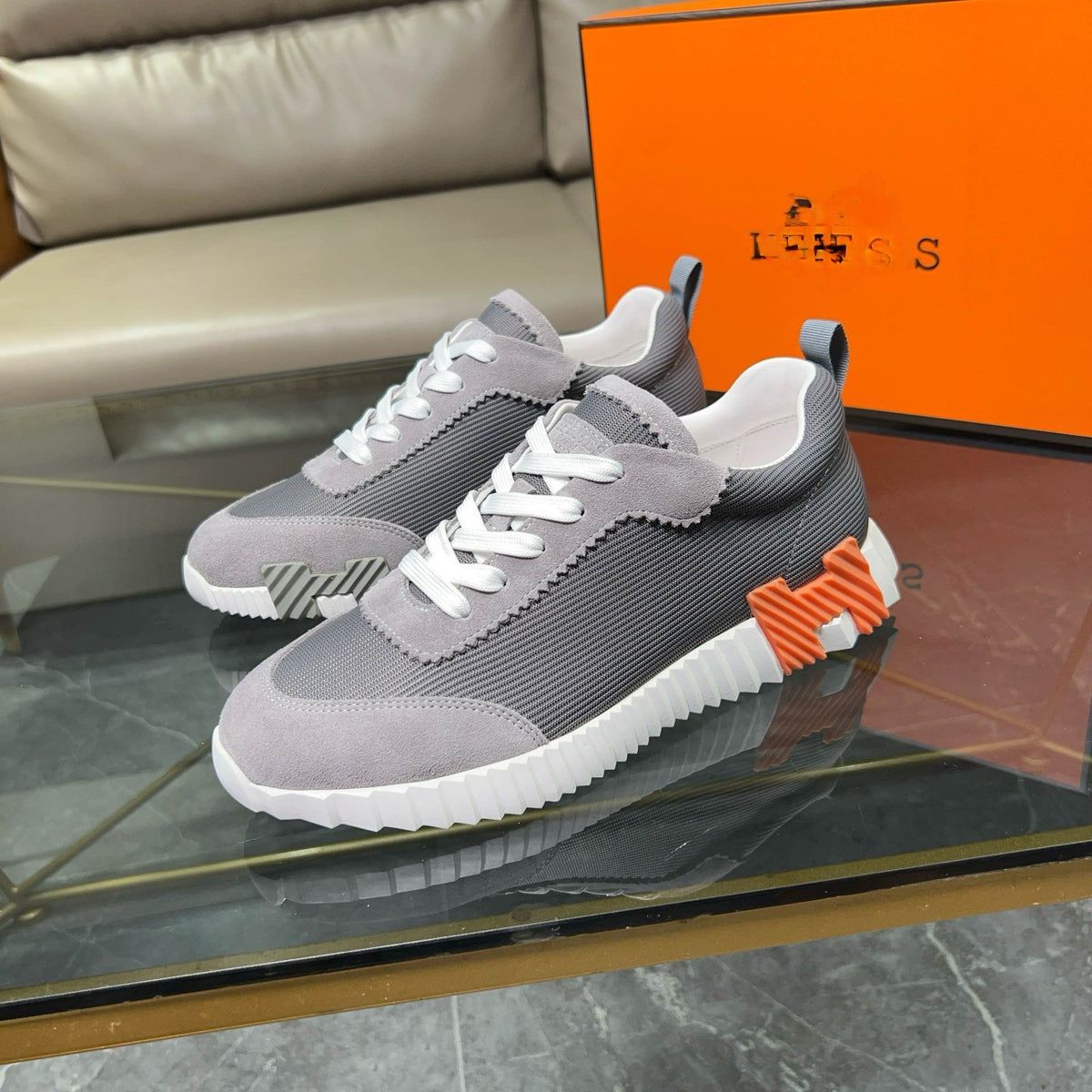 Men's Breathable Mesh Running-Style Sneakers