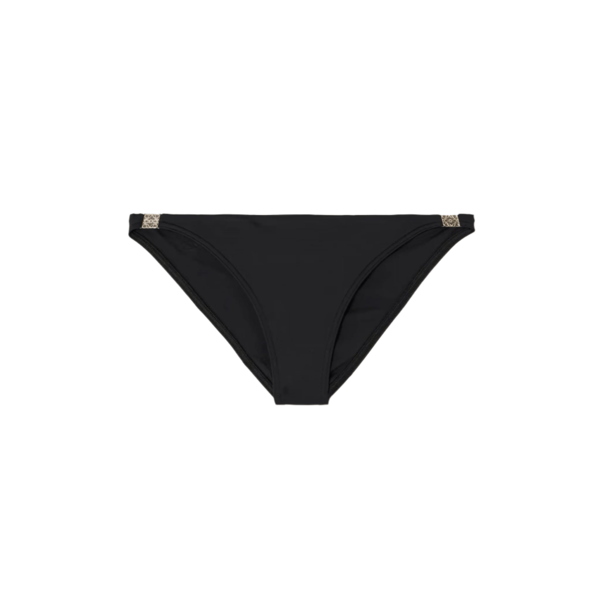 Loewe Bikini For Women Swimsuit Black Plain Triangle Bra With Sliding Cups