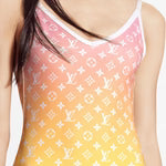 Louis Vuitton Monogram Gradient Cut-Out One-Piece Swimsuit