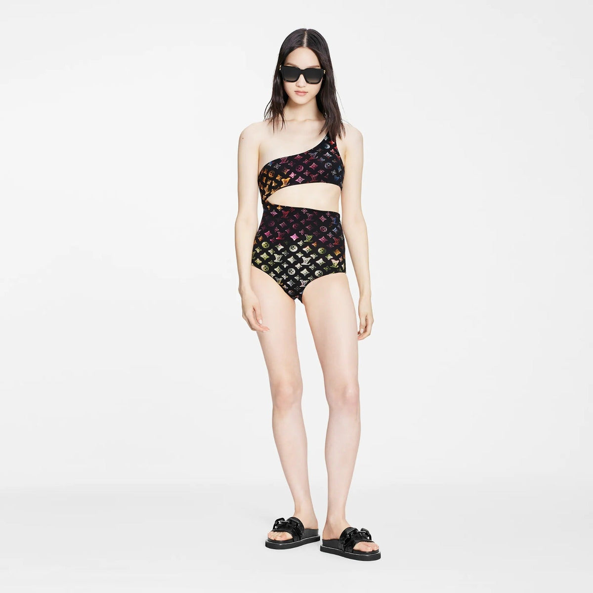 Louis Vuitton Neon Mahina Monogram One-piece Swimsuit