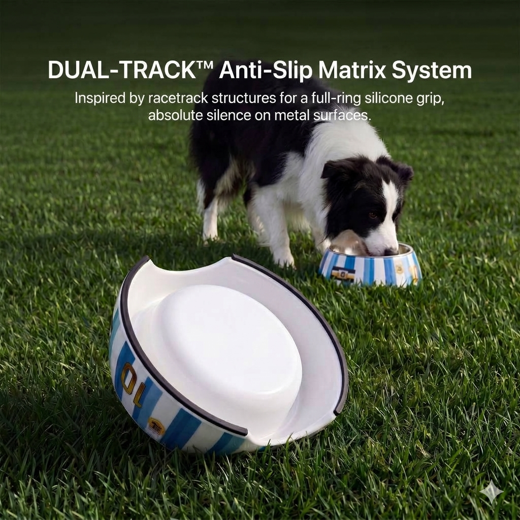 World Cup Jersey Style Non-Slip Dog Bowl