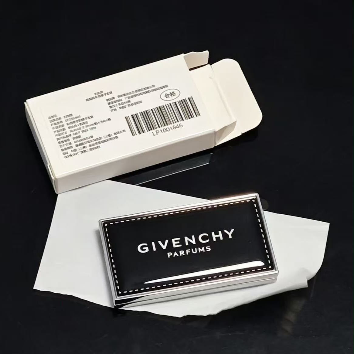 Givenchy Parfums Black Pocket Hand Mirror