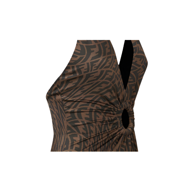 Fendi x Sarah Coleman SS21 One-Piece Swimsuits Women's Brown