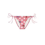 Versace Butterfly Dot Triangle Bikini Top in Pink