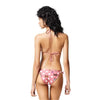 Versace Butterfly Dot Triangle Bikini Top in Pink