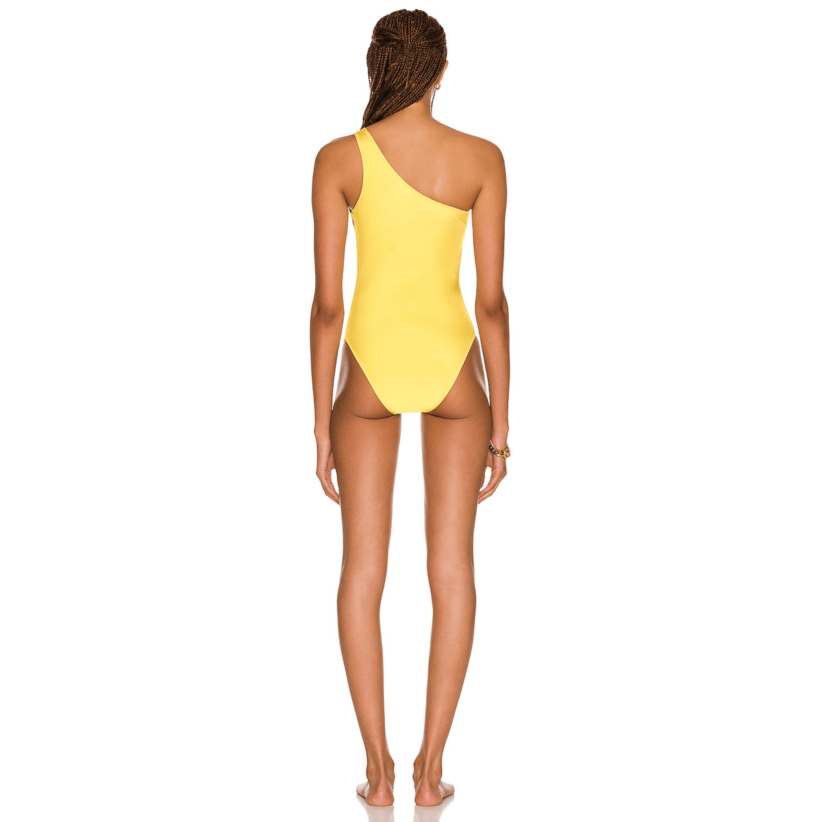 Versace Maxi Grace One Piece Swimsuit in Yellow