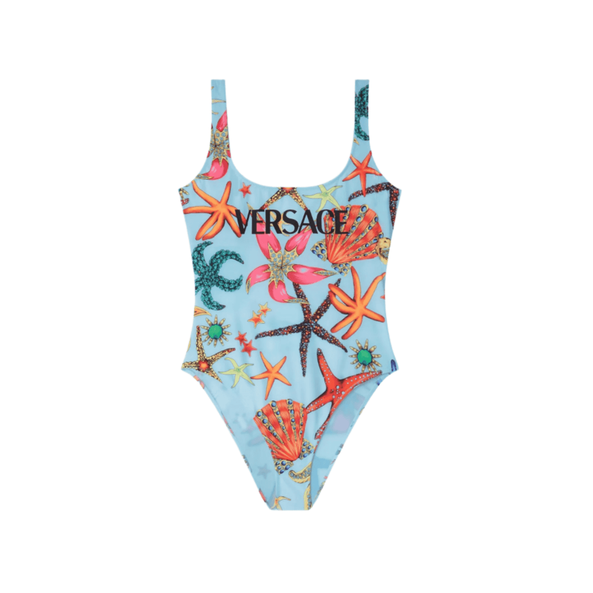 Versace Starfish Swimsuit Sky Blue