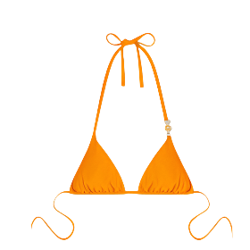 Versace Triangle Bikini Bottoms In Orange